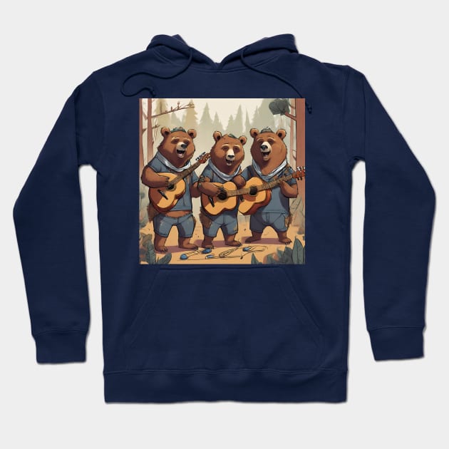 Bear Singing Band Hoodie by Kings Court